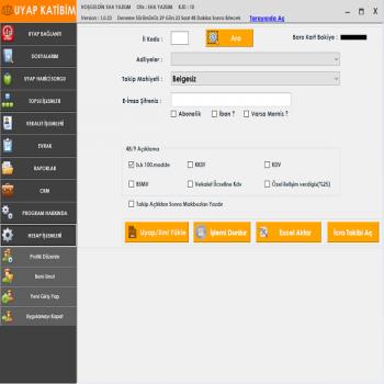 Uyap Katibim , Uyap Toplu Takip Açma Programı Yazılımı