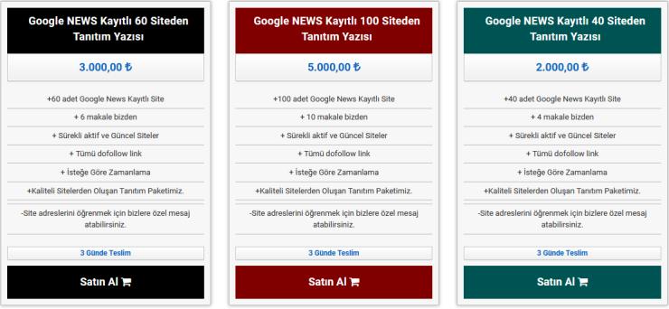 Google News Kayıtlı, Hergün Güncellenen 100 ADET Haber Sitelerinden TANITIM YAZISI