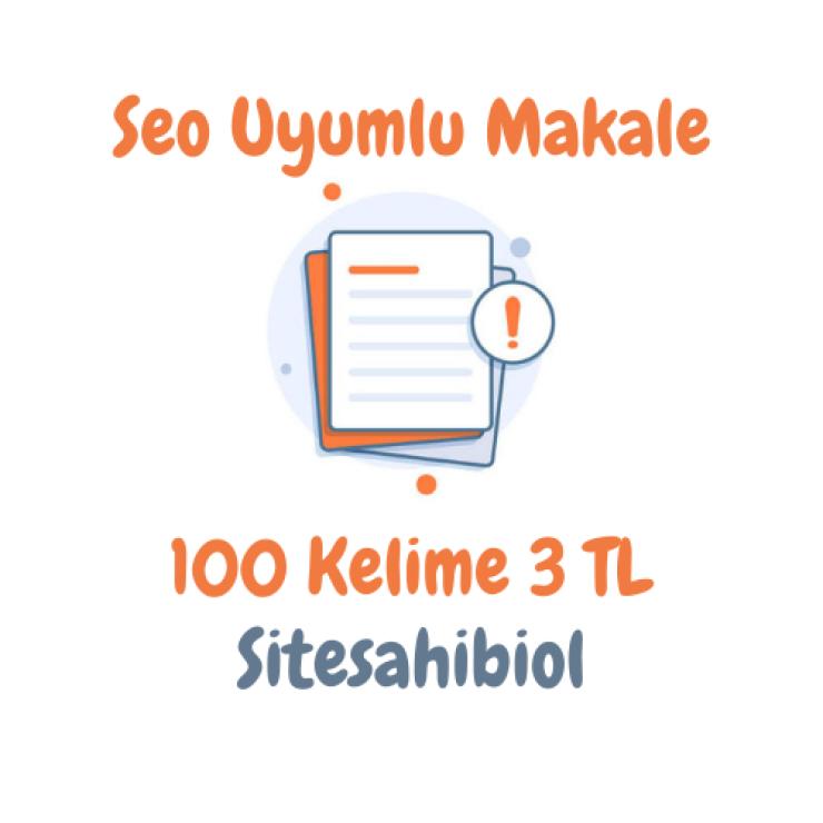 %100 Seo Uyumlu ve Özgün Makale