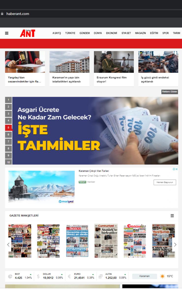 Kampanya: News Kayıtlı Haber Sitesinde Footer Backlink