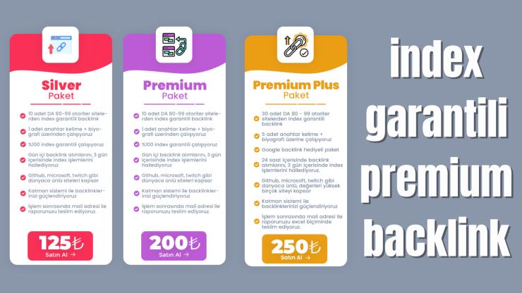 İndex Garantili Backlink Paketleri - GOOGLE BACKLİNK HEDİYE