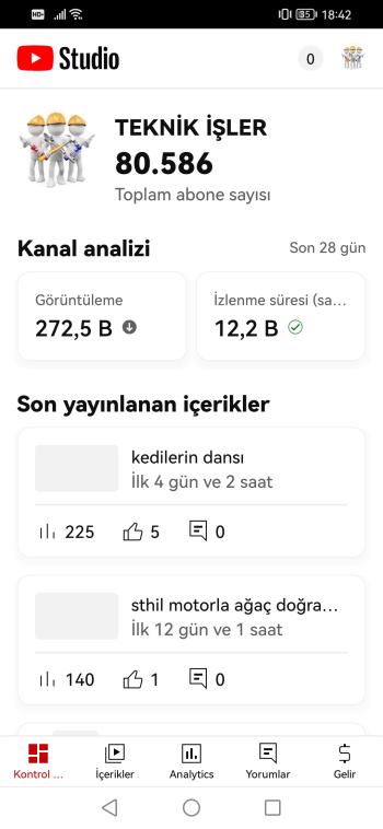 80 Bin ABONELİ TEKNİK İŞLER YOUTUBE KANALI 