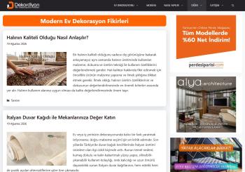 12,5 Yıllık DA60/PA44-250K Tekil Hit-900K Sayfa Görüntüleme Mobilya-Dekorasyon Sitesinden Banner Reklam Hizmeti