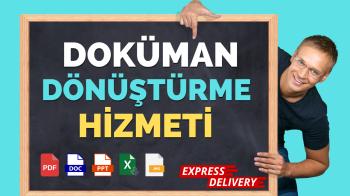 Ben, dosyalarınızı Word, Excel, PPT, JPG vb. dönüştürebilirim