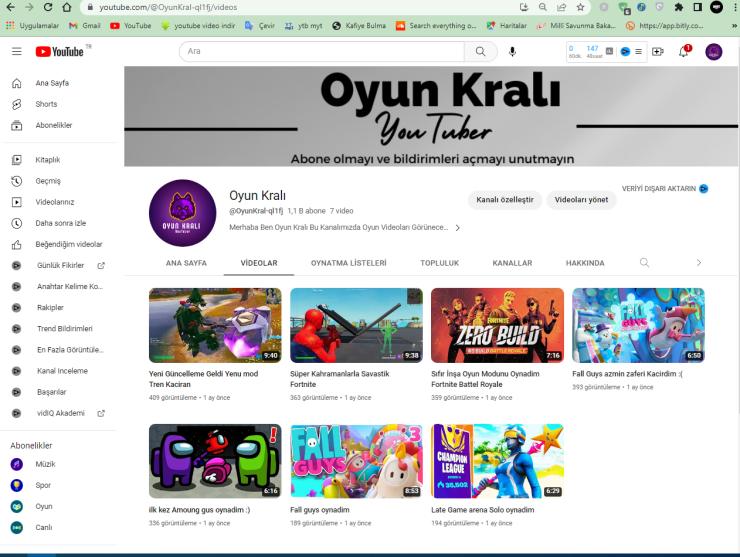Para kazanması açık türk oyun kanalı