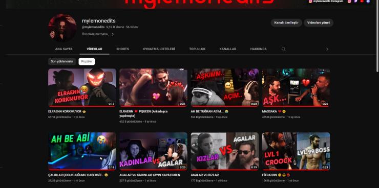 YouTube 9.3K Aboneli Para Kazanma açık kanal satılıktır