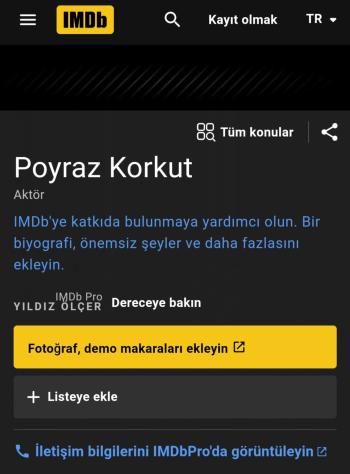 Ben sizin için IMDb oyuncu, sanatçı, yönetmen hesabı açabilirim.