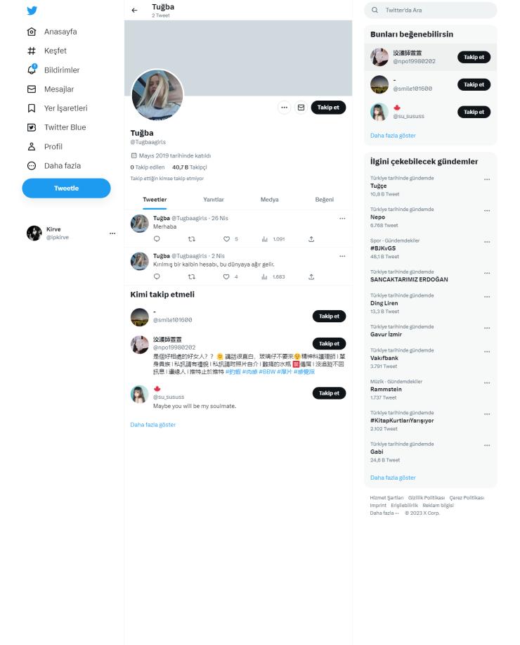 40k Takipçili Aktif Organik Twitter Hesap