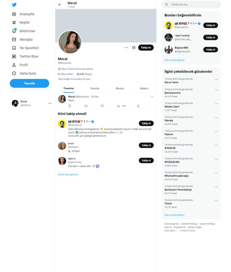 24k Takipçili Aktif Organik Twitter Hesap