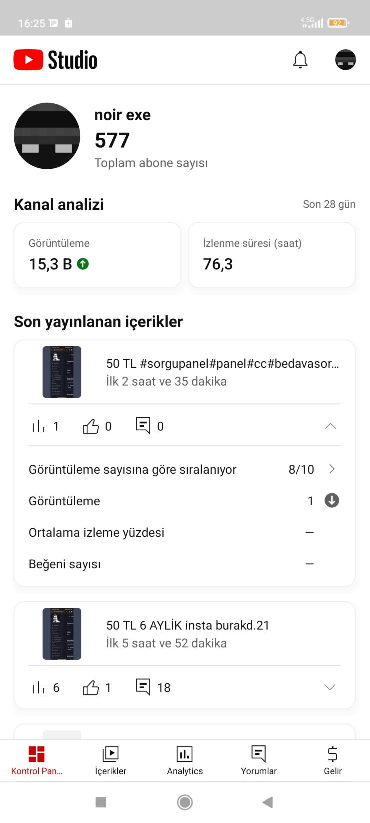570 ABONELİ KESFETİ ACİK YOTUBE HESABİ