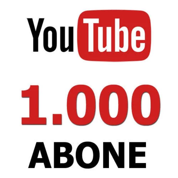 YOUTUBE ÖMÜR BOYU GARANTİLİ 1.000 ABONE 