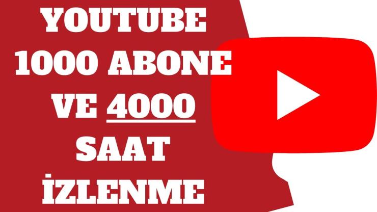 YOUTUBE 1.000 ABONE ve 4.000 SAAT İZLENME (GARANTİLİ♻️)