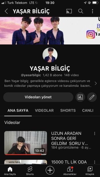 Saatlık YouTube kanalı 