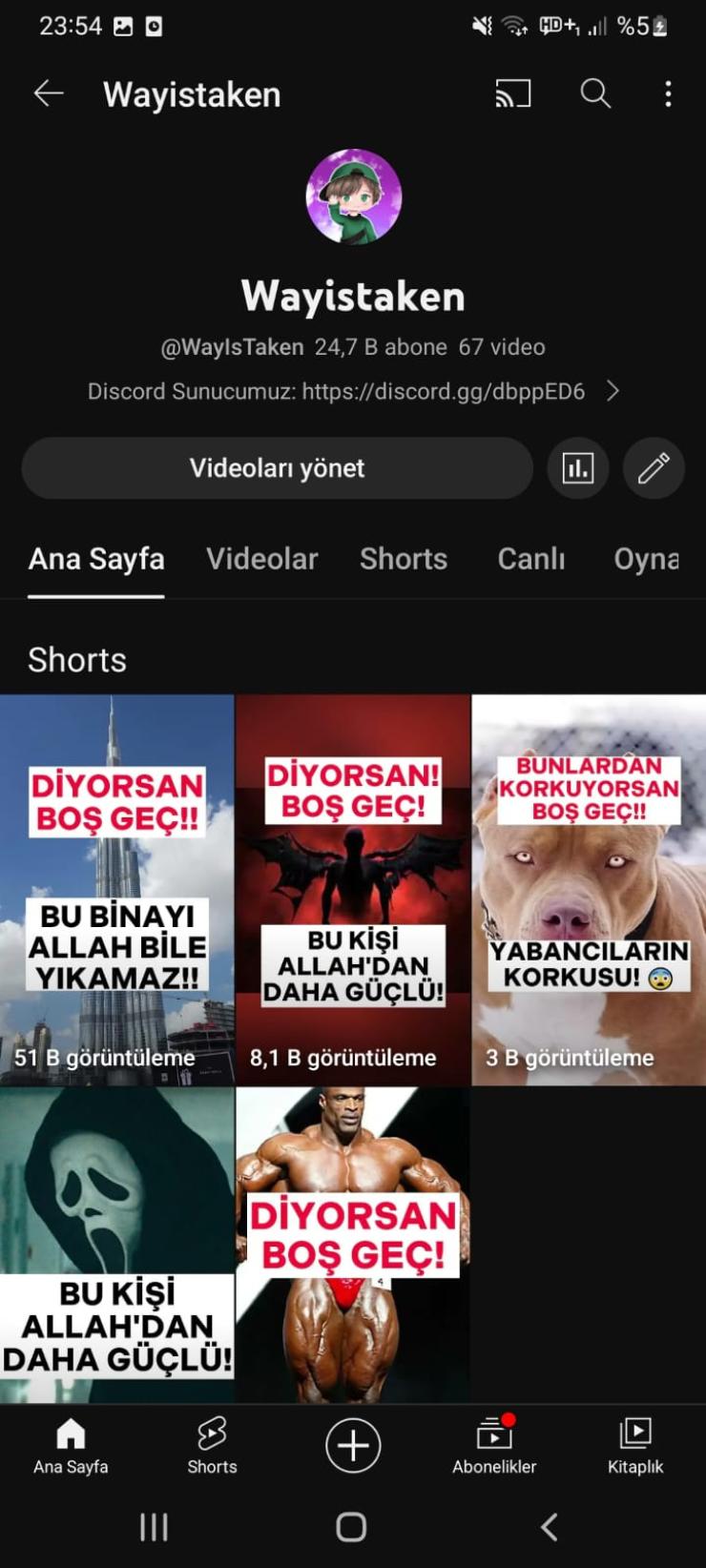 aktif yutube kanalı ucuza 
