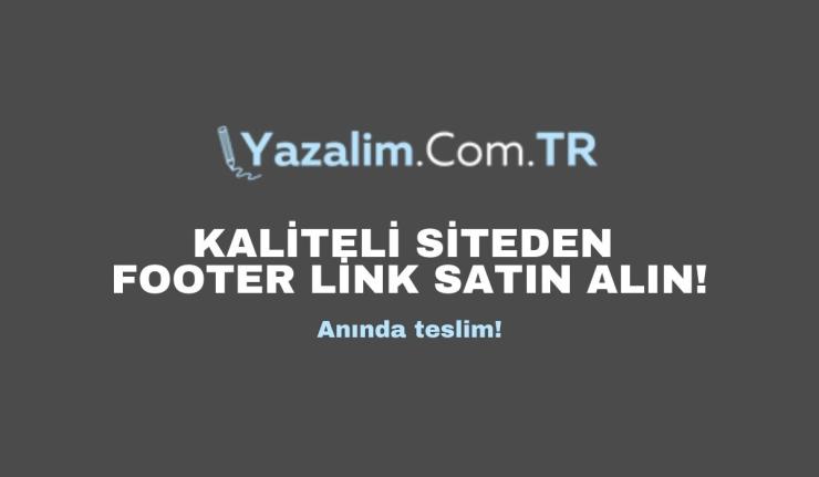 Kaliteli Siteden Footer Link