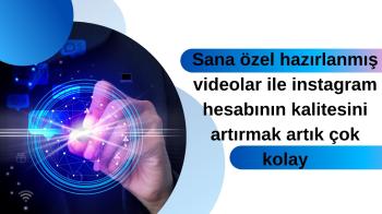 İnstagram hesabını sana özel hazırlanmış konsept videolar ile Güçlendir.