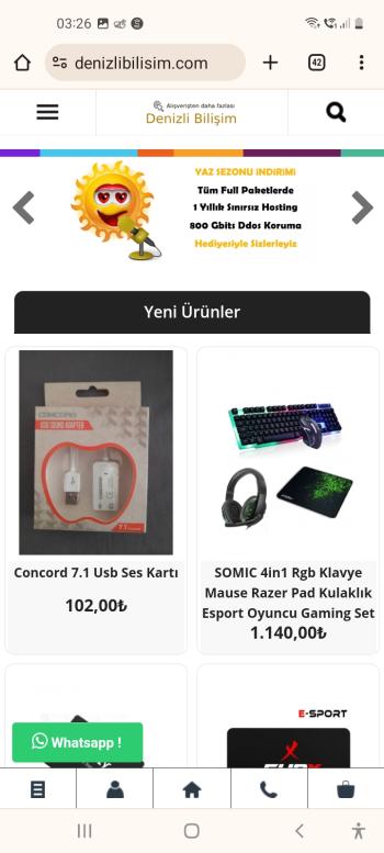 Sizin için full fonksiyonlu opencart e ticaret sitesi