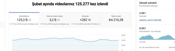 İspanyolca İçerikli Aylık Ortalama 4500₺ Adsense Getirili Kanal 