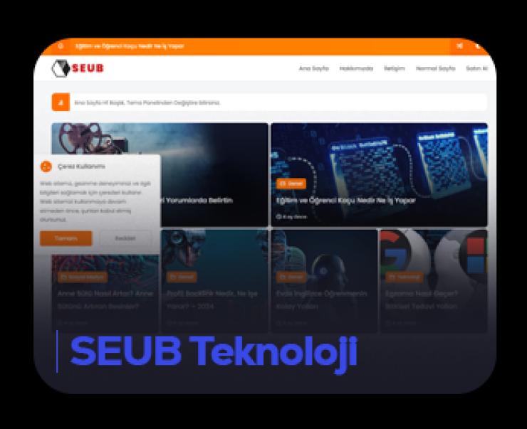 Seub WordPress Blog Teması - Seo, Adsense, Hız, Yönetim Paneli ve Daha Fazlası