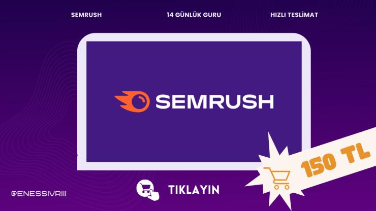 Semrush Guru Hesabı | 14 Günlük