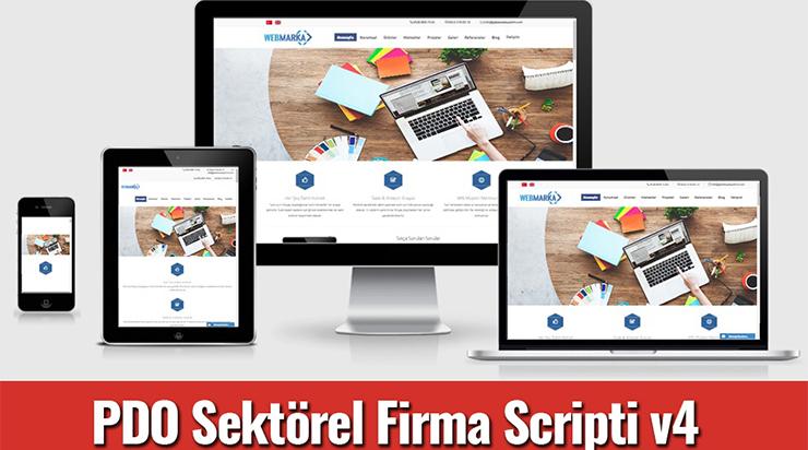 PDO Sektörel Firma Scripti. Tüm ihtiyaçlar bir arada!