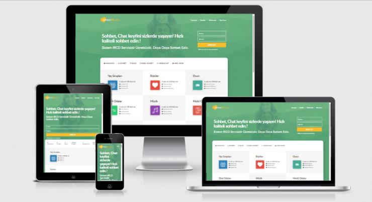 Html Sohbet Teması Responsive