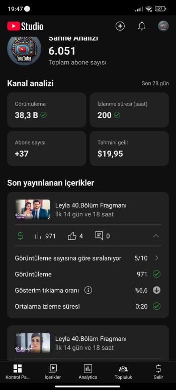  PK açık kanal aktif