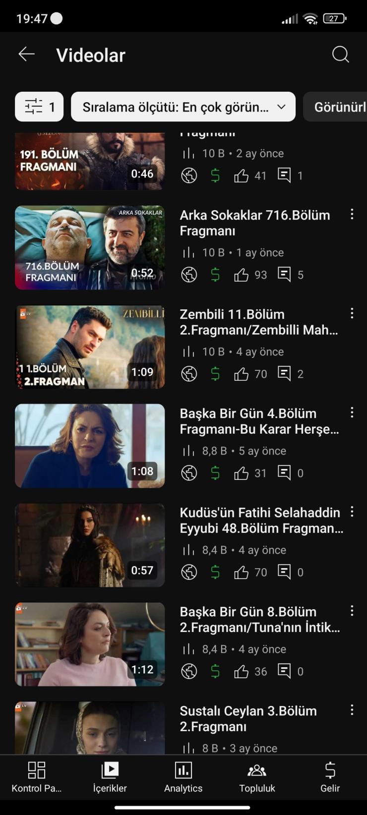  PK açık kanal aktif