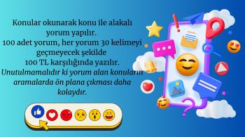 Diğer Sosyal Medya Hesaplarından Farklı Olmanızı Sağlayacak Özgün Yorumlar Yazılır