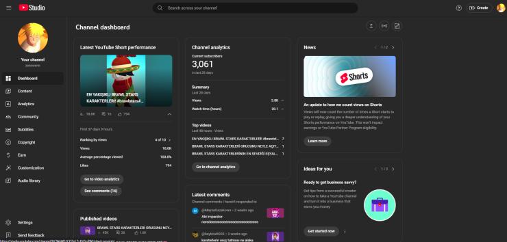 3K+ ABONELİ BRAWL STARS SHORTS KANALI!