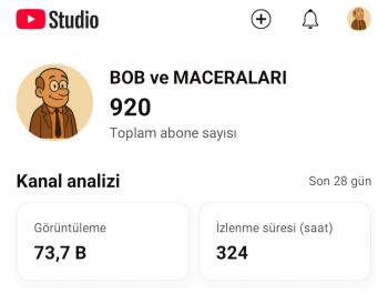 920 aboneli 70k izlenmeli hesap(Pazarlık yapılır)