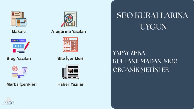 Ben, istenilen konuda profesyonel yazılar hazırlarım