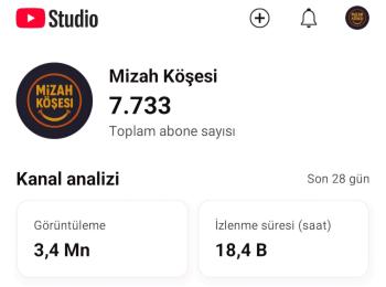 8.5 milyon izlenme 7730 aboneli keşfete çıkması yüksek gelecek vadeden hesap
