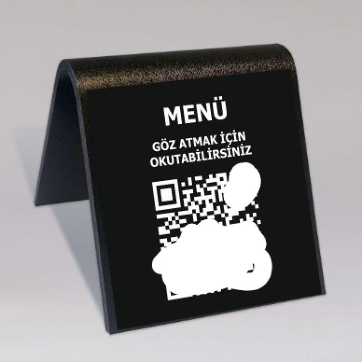 YİYECEK VE İÇECEK SEKTÖRÜ İÇİN MASADA QR'LI MENÜ DİZAYNI