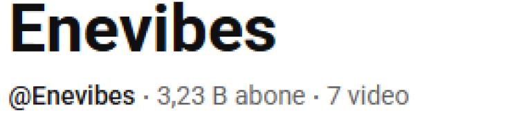 3233 ABONELİ YOUTUBE KANALI