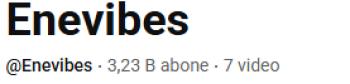 3233 ABONELİ YOUTUBE KANALI