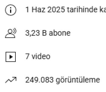3233 ABONELİ YOUTUBE KANALI