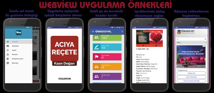 Siteniz için Webview Uygulamalar Yapıyorum