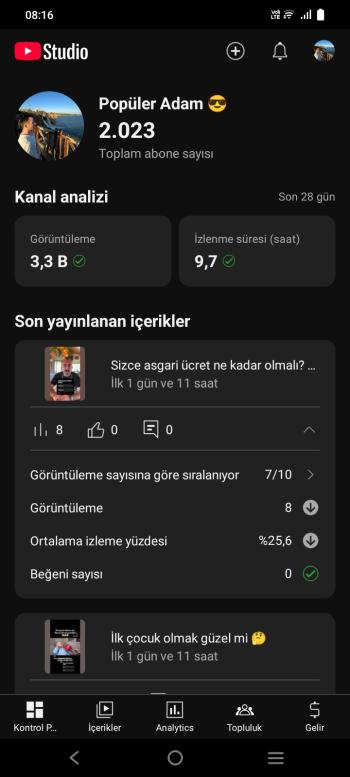 Resmi Youtube kanalım satılıktır 