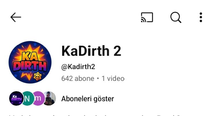 642 Aboneli YouTube Kanalı