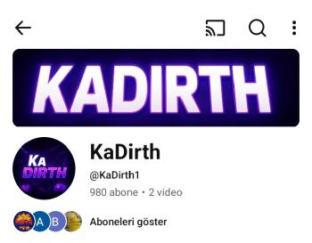 980 Aboneli YouTube Kanalı