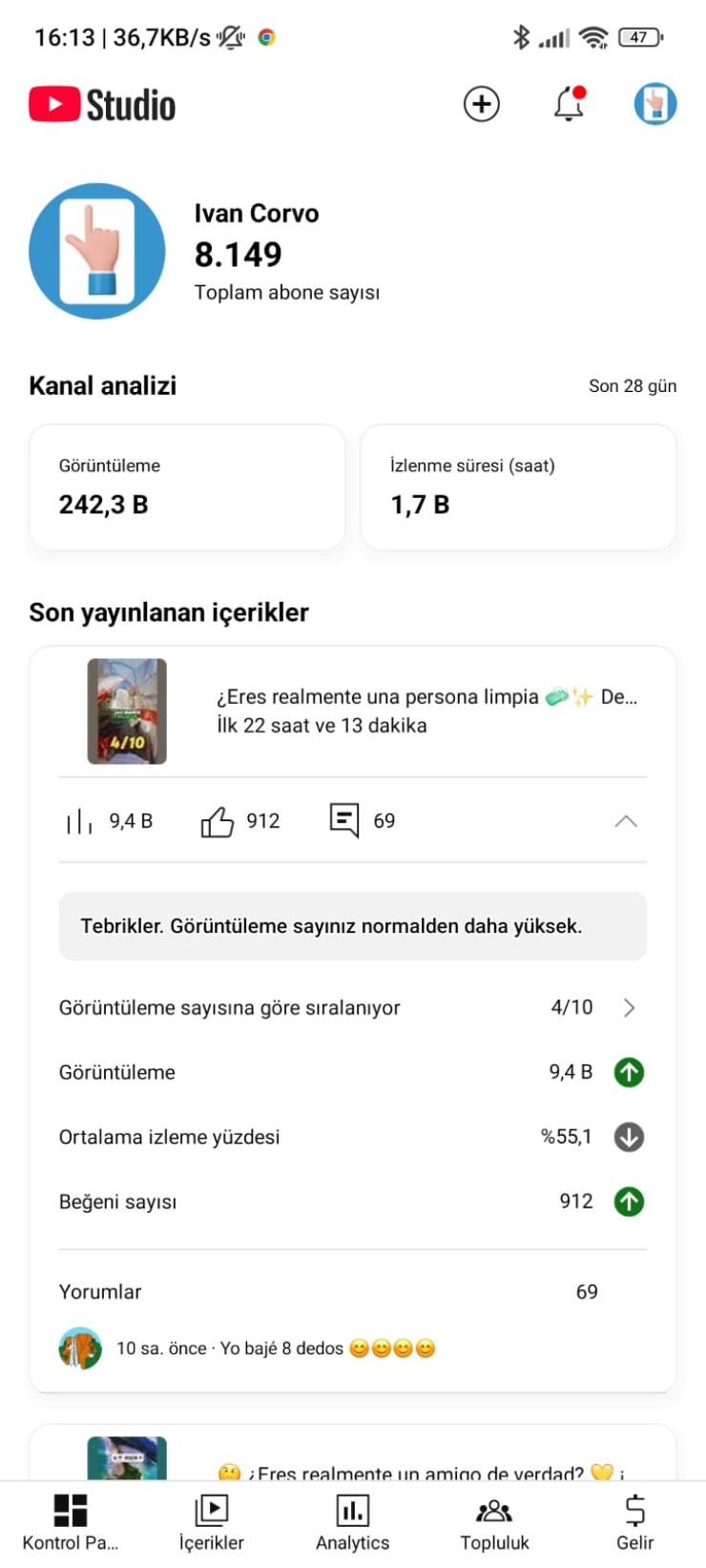 ⭐[Full Aktif] 9K Aboneli | Organik ispanyolca