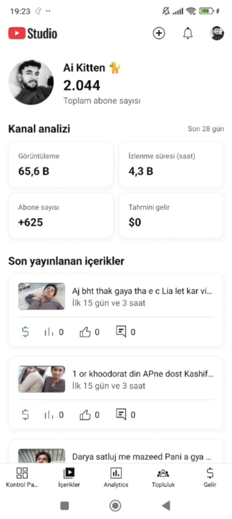 Organik ve para kazanma açık