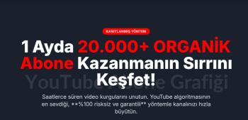 YOUTUBE 1 AYDA 20.000+ ABONE METHODU