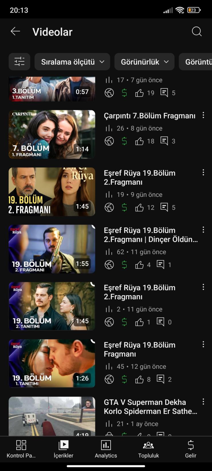2 Kanal yok böyle fiyat PK açık 10000 tl Tekli almak isterseniz 6.500 ilana koyarim