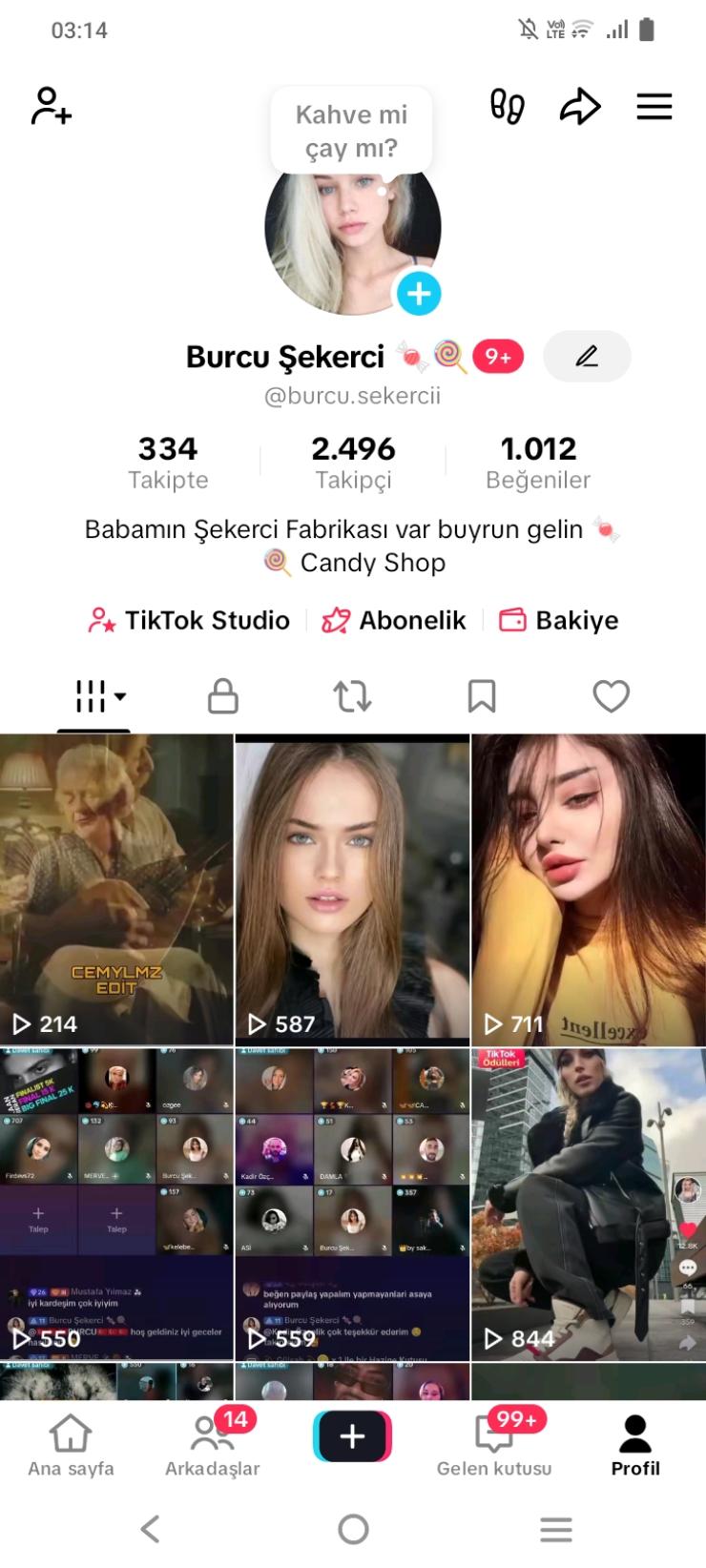 Keşfetli TikTok hesabım satılıktır 