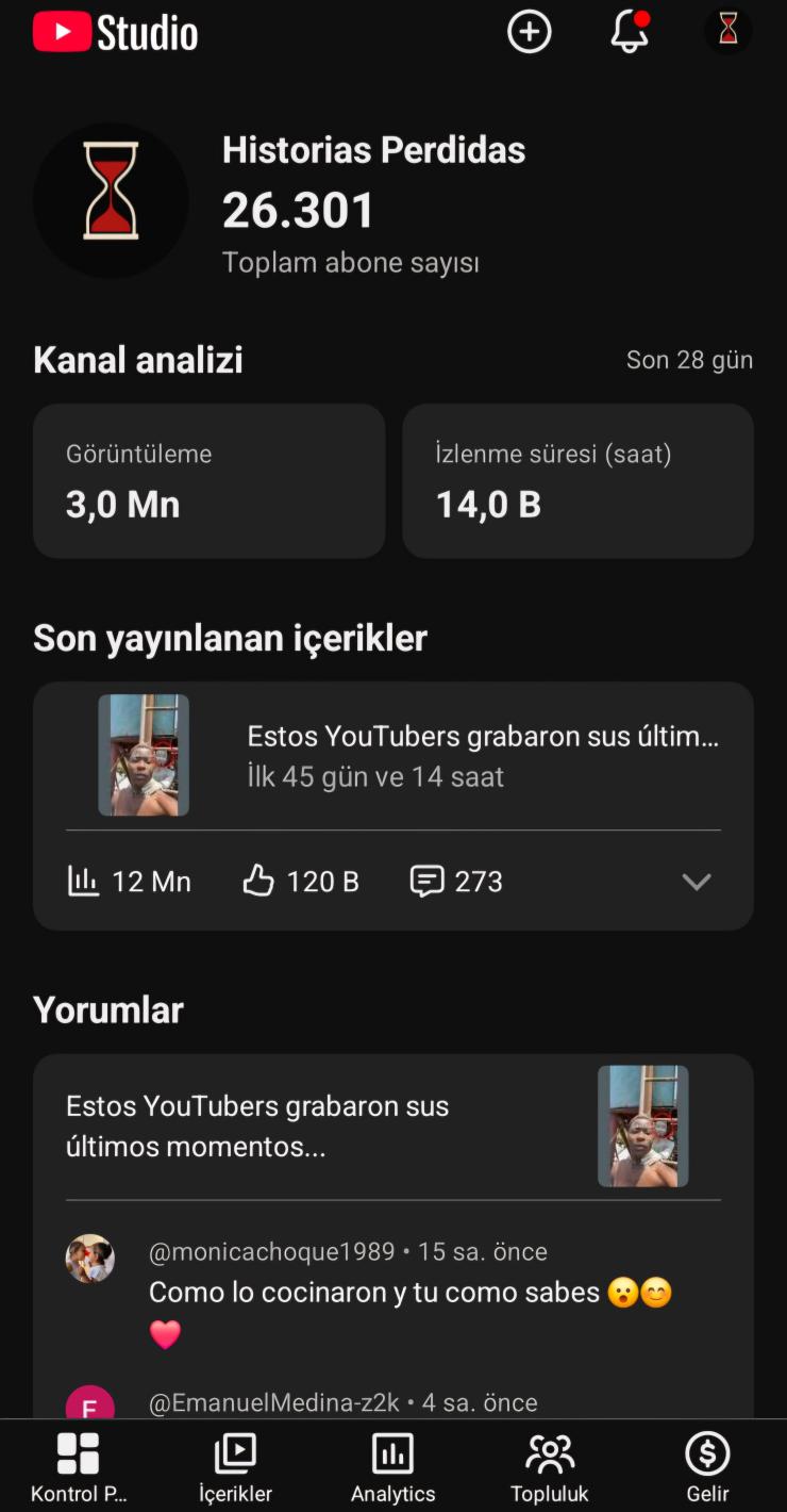 pk açık 26 bin aboneli 13 milyon görüntülenmeli global kanal