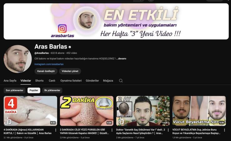 630K ABONELİ GÜZELLİK ve BAKIM KANALI