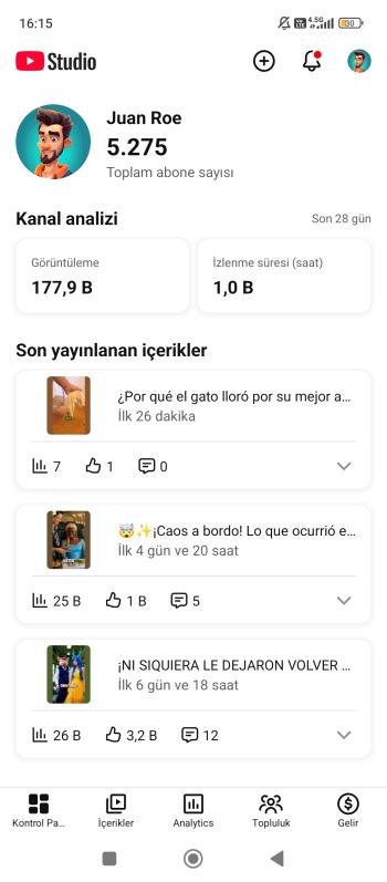 5200 Aboneli Aktif İspanyolca shorts kanalı