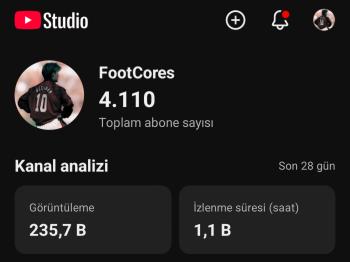 4k abone 1.5 milyon görüntülenme global kanal